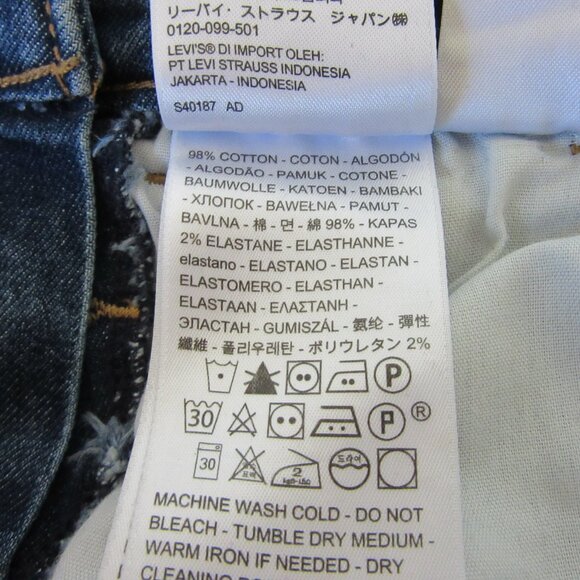 LEVI STRAUSS Women's Blue Denim Overalls Size 18W - Picture 11 of 11